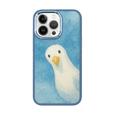 iPhone 13 pro case - Seagull blue - "Seagull" - sustainable
