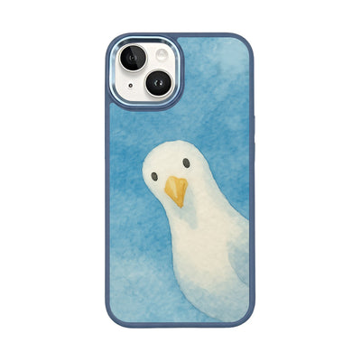 iPhone 14 case - Seagull blue - "Seagull" - sustainable