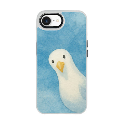 iPhone 16e/17e Case - Seagull blue - "Seagull" - sustainable