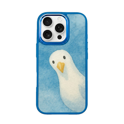 iPhone 16 pro case - Seagull blue - "Seagull" - sustainable