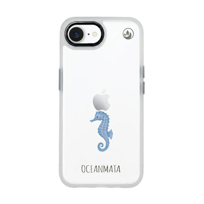 iPhone 16e/17e Case - Seahorse white - "SeahorseTale" - sustainable