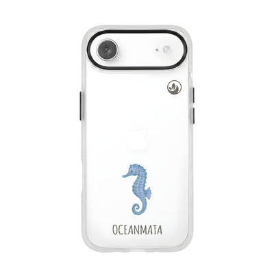 iPhone 17 Air Case - White Seahorse - "SeahorseTale" - sustainable