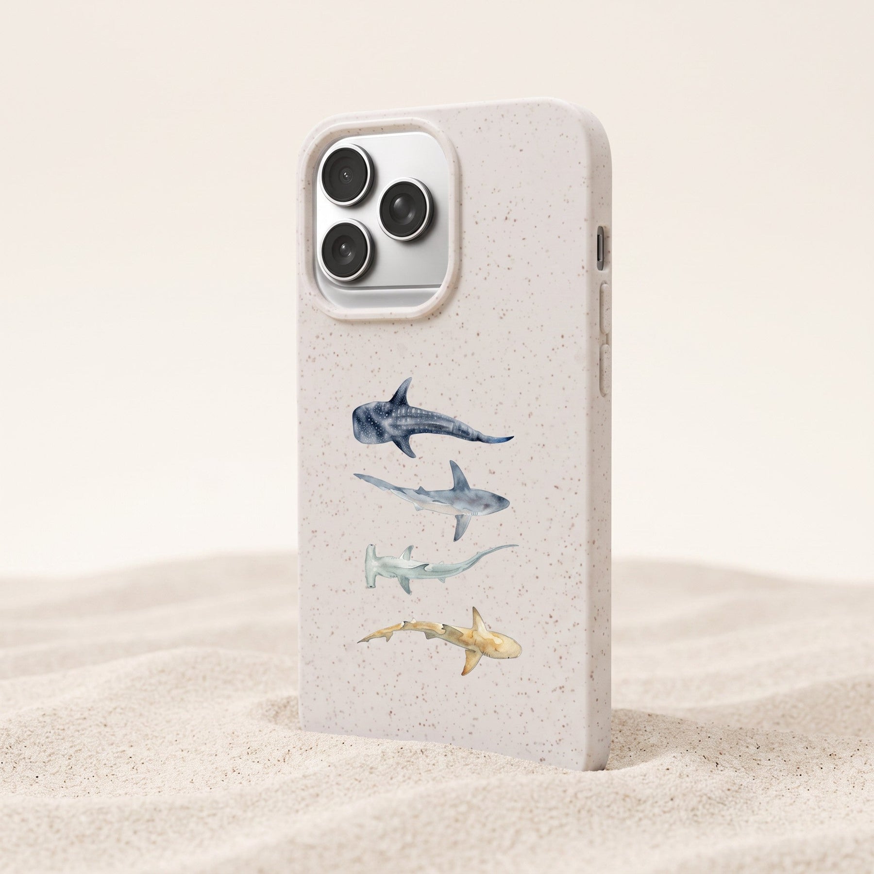 Biologisch abbaubare Handyhülle iPhone 13 mini Sharkproject — kompostierbar — Freisteller
