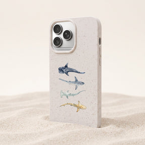 Biologisch abbaubare Handyhülle iPhone 17 Sharkproject — kompostierbar — Freisteller