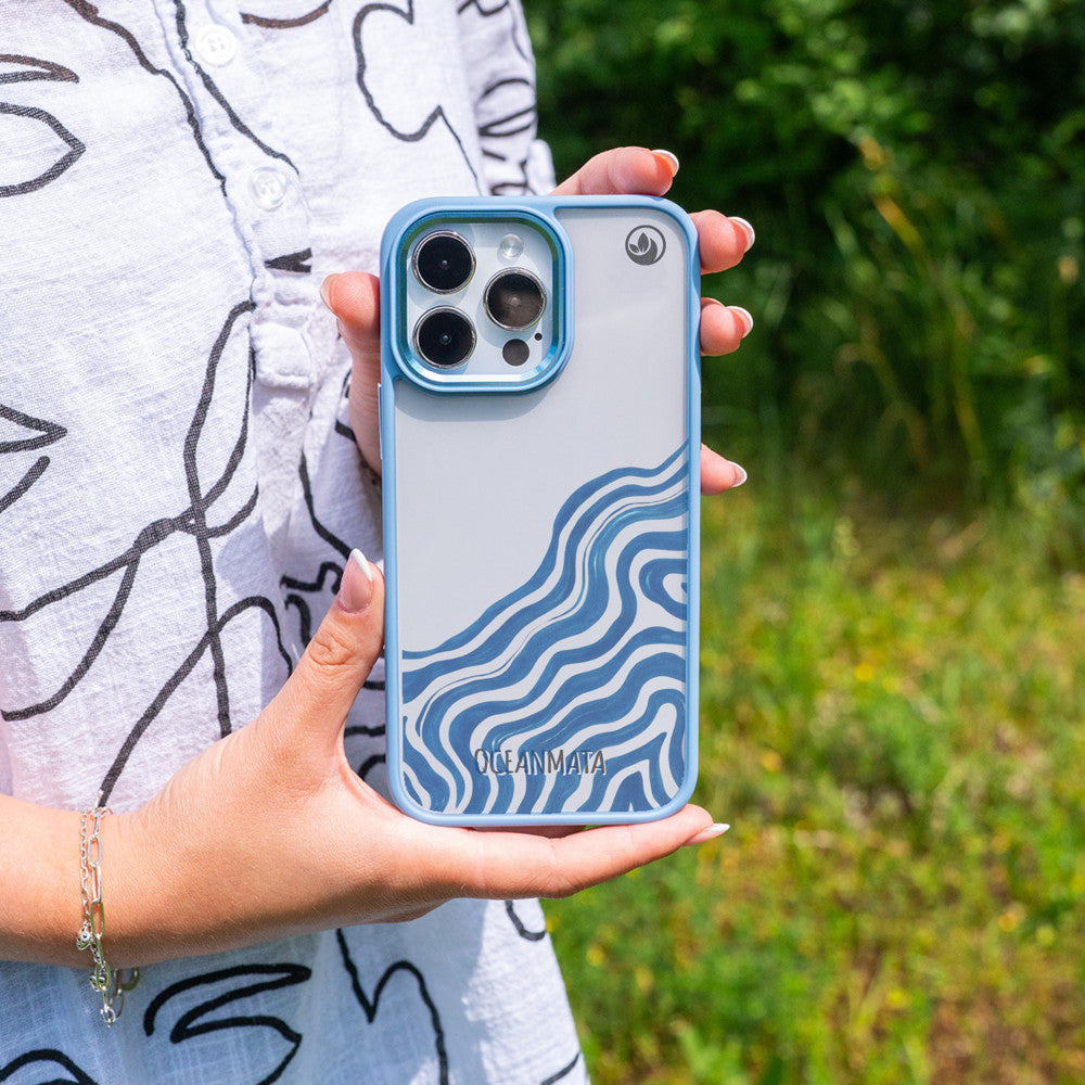 iPhone 14 Hülle - Welle abstrakt - "Summerwave" - nachhaltig