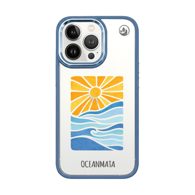 iPhone 13 Pro Max Case - Ocean Blue - "Sun&Sea" - sustainable