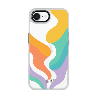 iPhone 16e/17e Case - Colorful Waves - "Tide Flow" - Sustainable