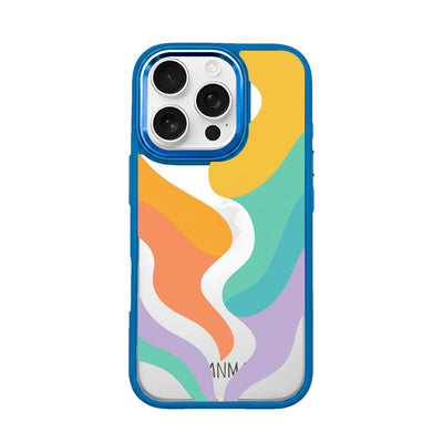 iPhone 16 pro case - colorful waves - "Tide Flow" - sustainable