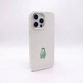 iPhone 16 pro max Hülle - Pinguin weiß - "HappyPinguin" - nachhaltig
