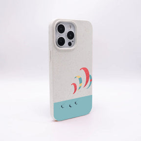 iPhone 13 mini Hülle - Kite weiß - "Kitesurf" - nachhaltig