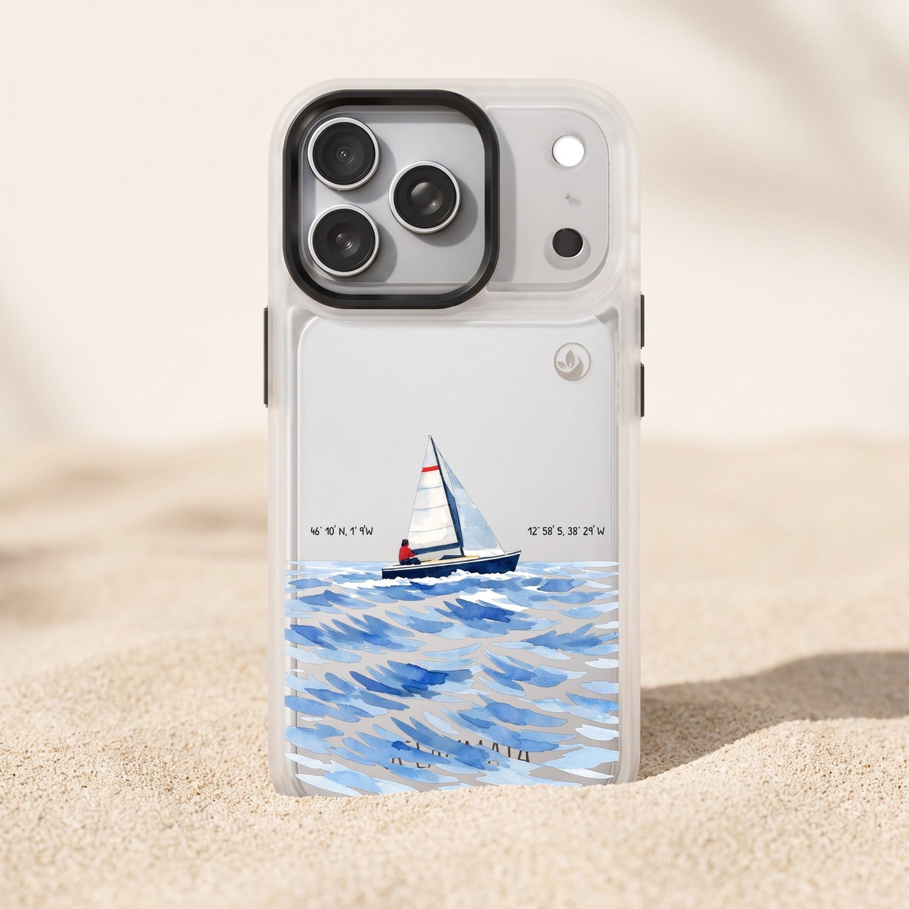 Nachhaltige Handyhülle iPhone 14 Towardsthehorizon aus Ocean Plastic — Freisteller