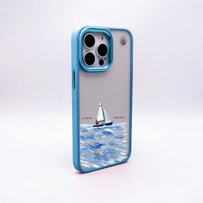 Nachhaltige Handyhülle iPhone 17 pro Towardsthehorizon aus Ocean Plastic — Rückseite