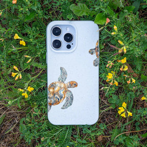 Biologisch abbaubare Handyhülle iPhone 13 pro Turtlegaze — kompostierbar — Bonus