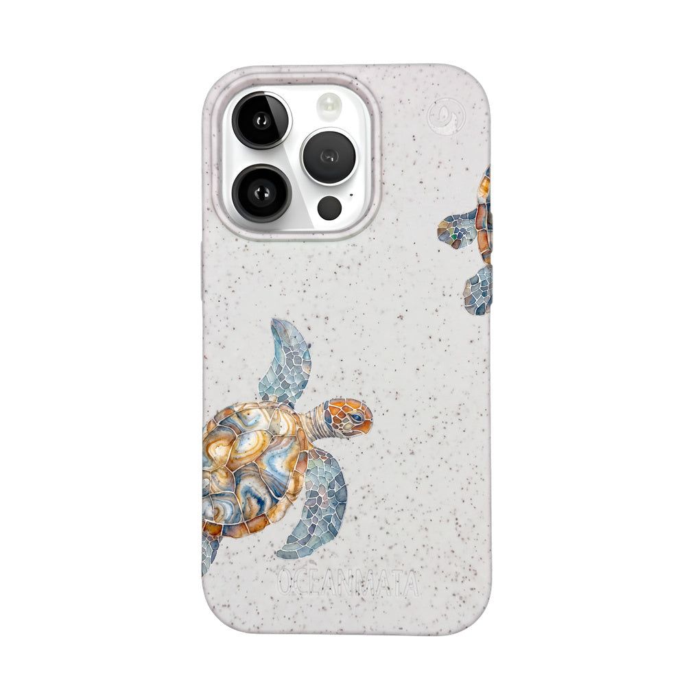 iPhone 14 Pro Max Case - Turtle White - "TurtleGaze" - sustainable
