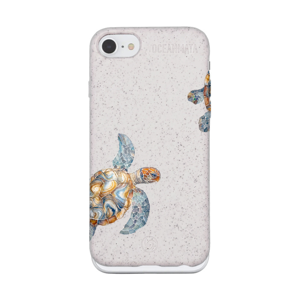 iPhone SE/7/8 Case - Turtle White - "TurtleGaze" - sustainable