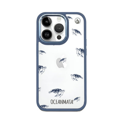 iPhone 14 pro max case - turtles blue - "Turtlino" - sustainable