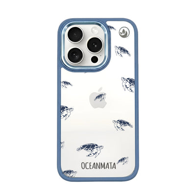 iPhone 15 pro max Hülle - Schildkröten blau - "Turtlino" - nachhaltig