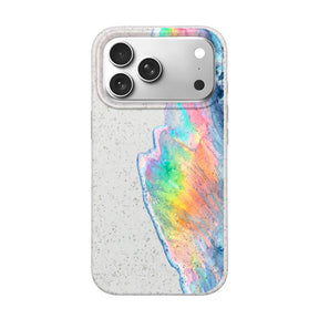 Biologisch abbaubare Handyhülle iPhone 18 Pro / 17 Pro Waveofpride — kompostierbar — Vorderseite