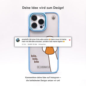 iPhone SE/7/8 Hülle - Ente weiß - "Bile Bile Bile" - nachhaltig