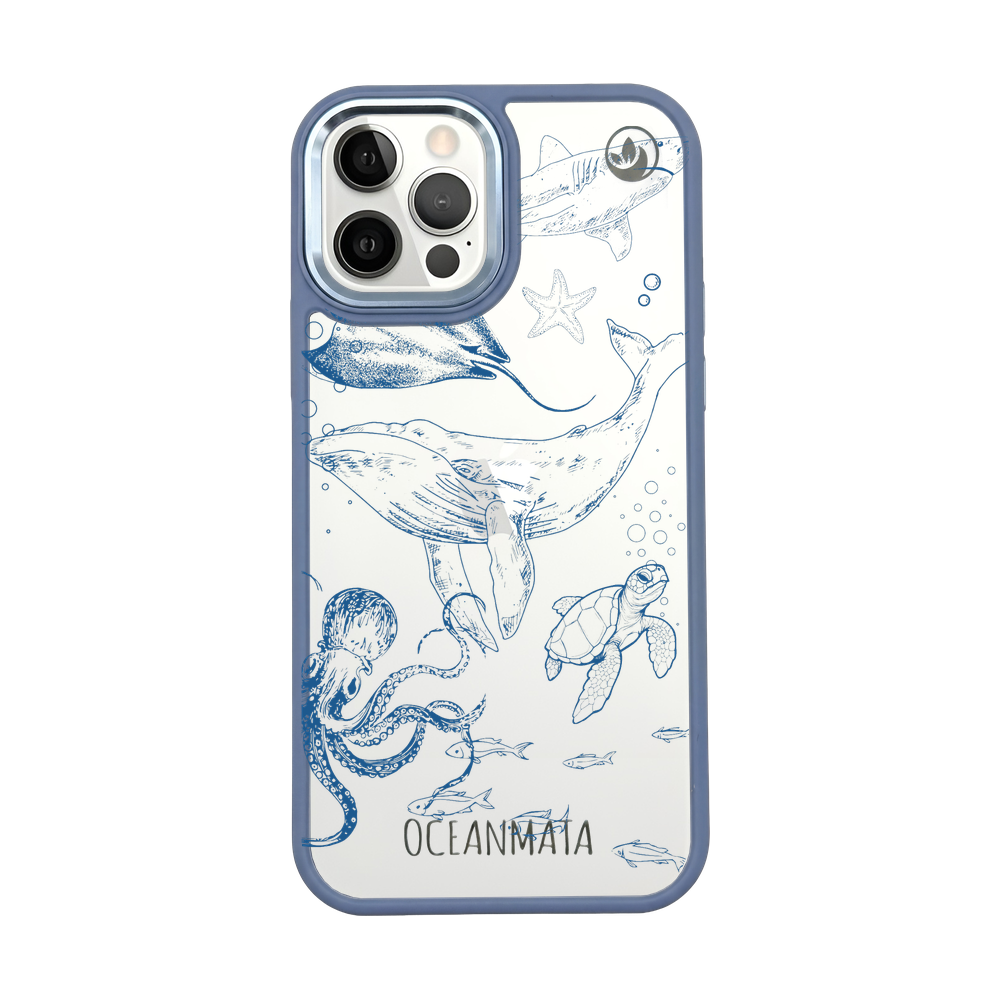 iPhone 12 pro max Hülle - Wal blau - "WhaleLife" - nachhaltig