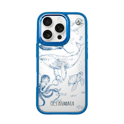 iPhone 16 pro max case - whale blue - "WhaleLife" sustainable