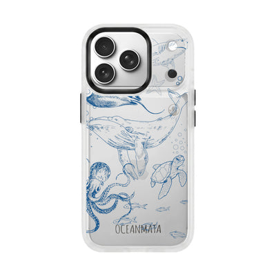 iPhone 17 pro case - Whale blue - "WhaleLife" sustainable