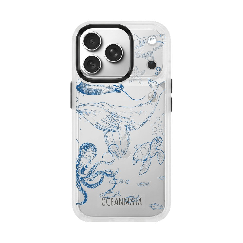 iPhone 17 pro case - Whale blue - "WhaleLife" sustainable