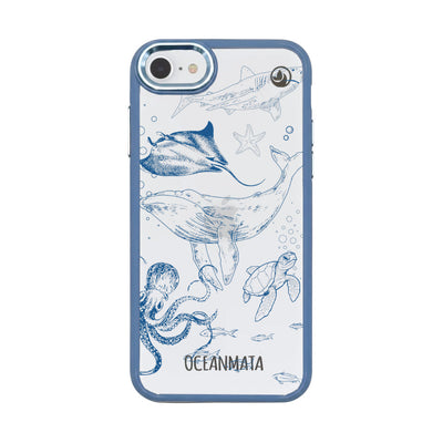 iPhone SE/7/8 Case - Whale Blue - "WhaleLife" sustainable